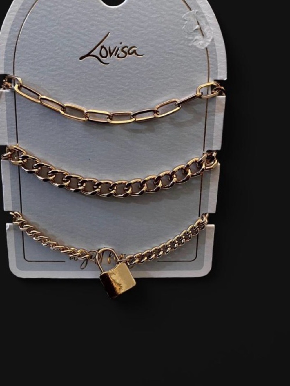 Gold-Tone Layered Chain bracelet Set